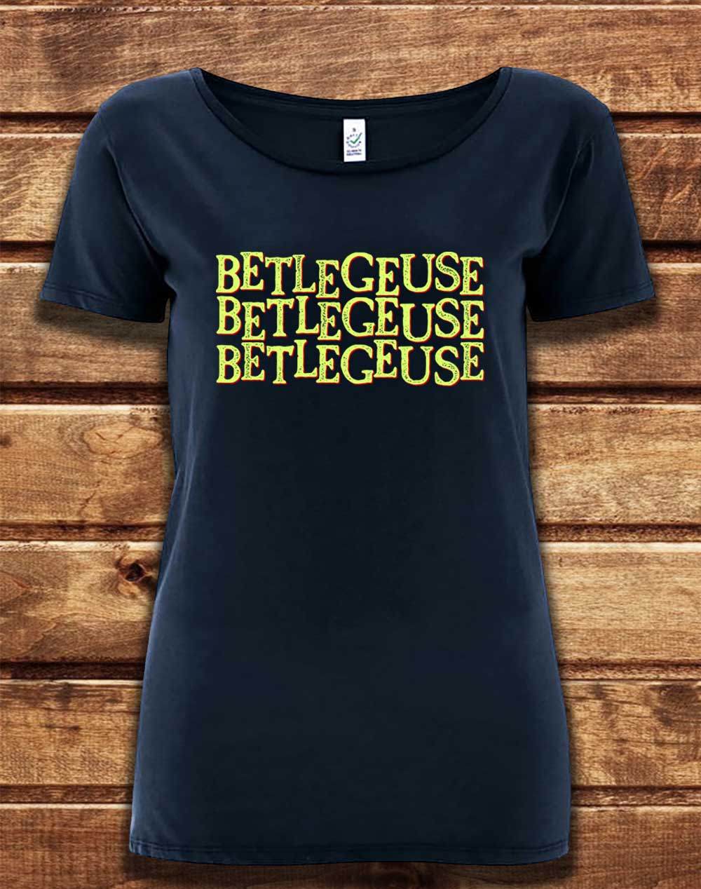 Navy - DELUXE Betelgeuse Betelgeuse Betelgeuse Organic Scoop Neck T-Shirt