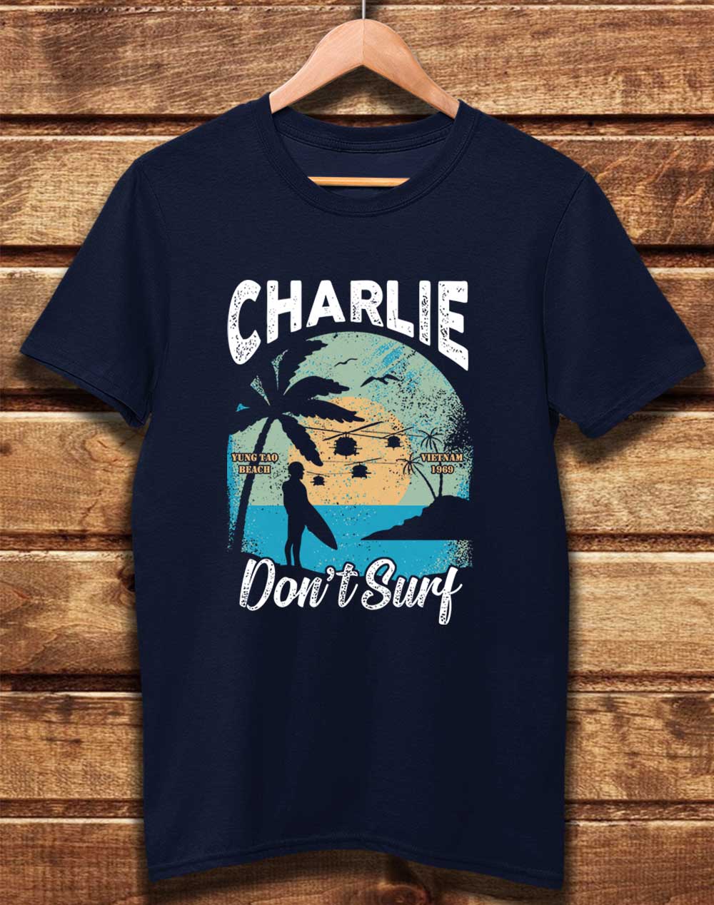 Navy - DELUXE Charlie Don't Surf Organic Cotton T-Shirt