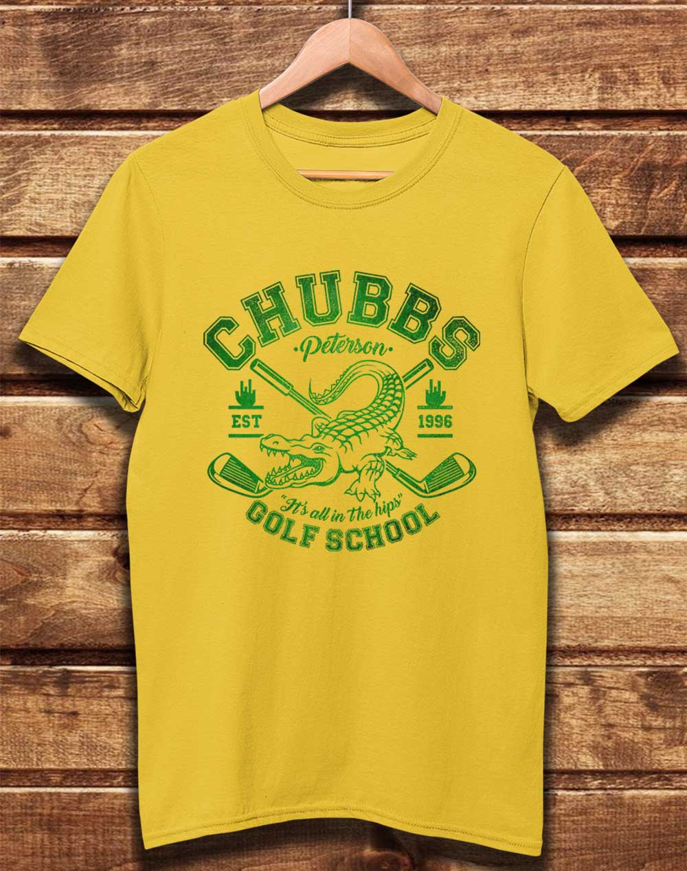 Yellow - DELUXE Chubb's Golf School 1996 Organic Cotton T-Shirt