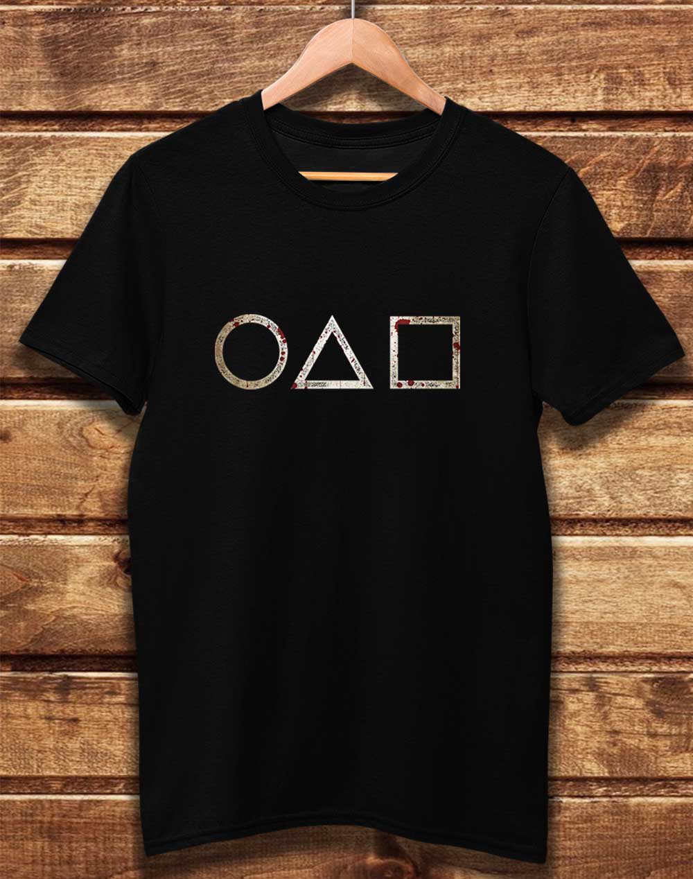 Black - DELUXE Circle Triangle Square Organic Cotton T-Shirt