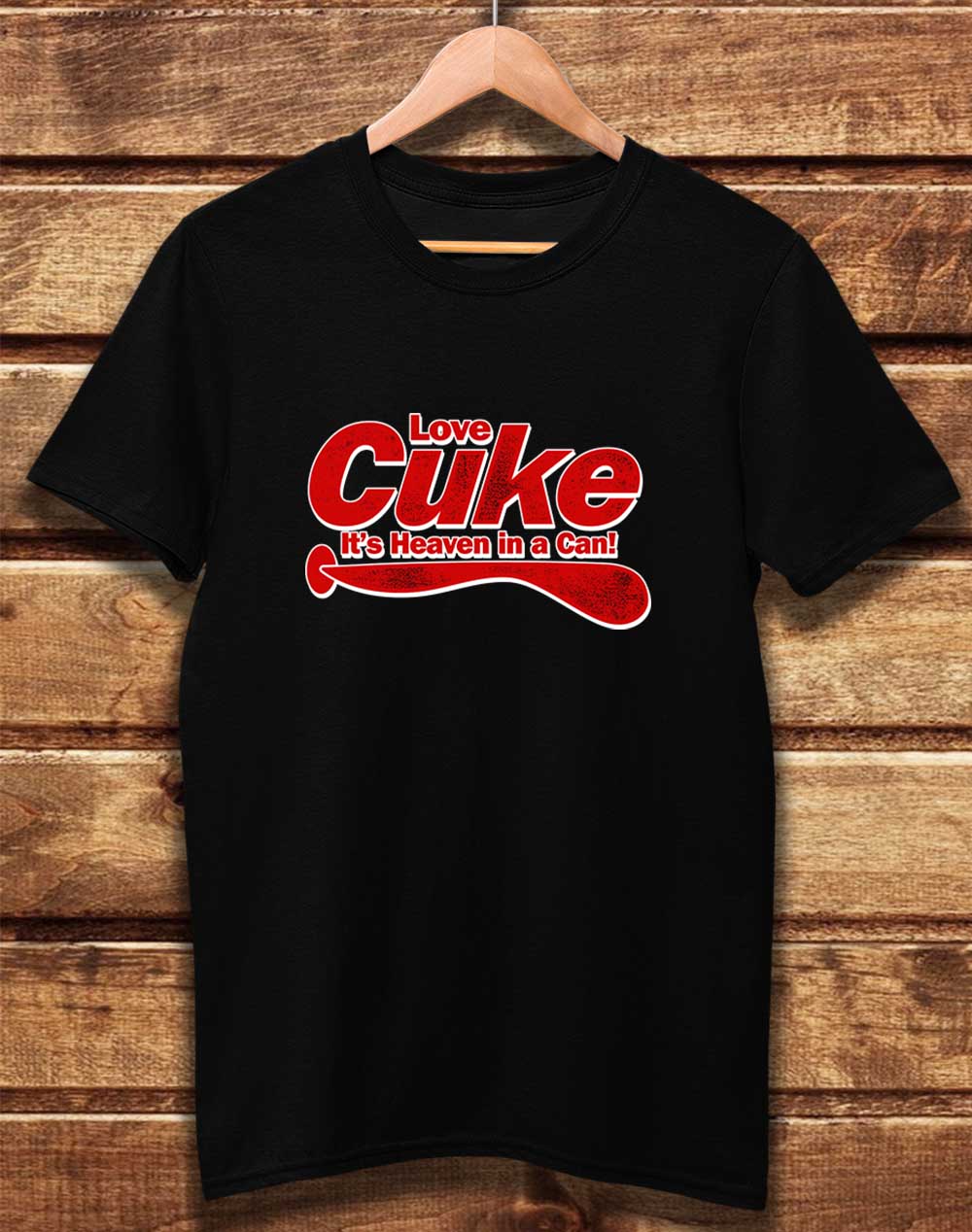 Black - DELUXE Cuke Heaven in a Can Organic Cotton T-Shirt