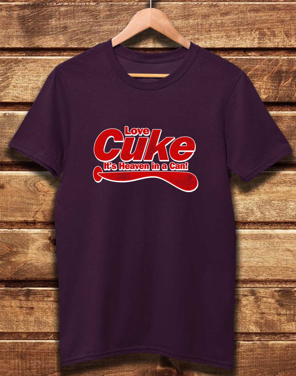 Eggplant - DELUXE Cuke Heaven in a Can Organic Cotton T-Shirt