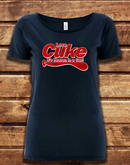 Navy - DELUXE Cuke Heaven in a Can Organic Scoop Neck T-Shirt