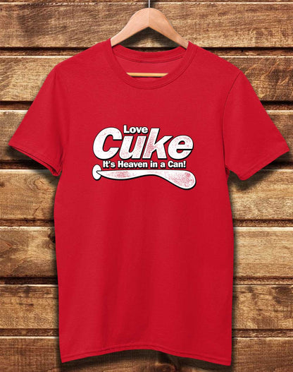 Red - DELUXE Cuke Heaven in a Can Organic Cotton T-Shirt