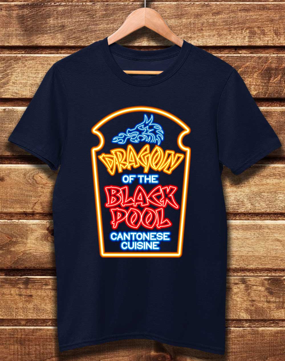 Navy - DELUXE Dragon of the Black Pool Organic Cotton T-Shirt