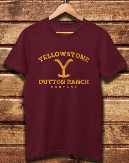 Burgundy - DELUXE Dutton Ranch Montana Organic Cotton T-Shirt