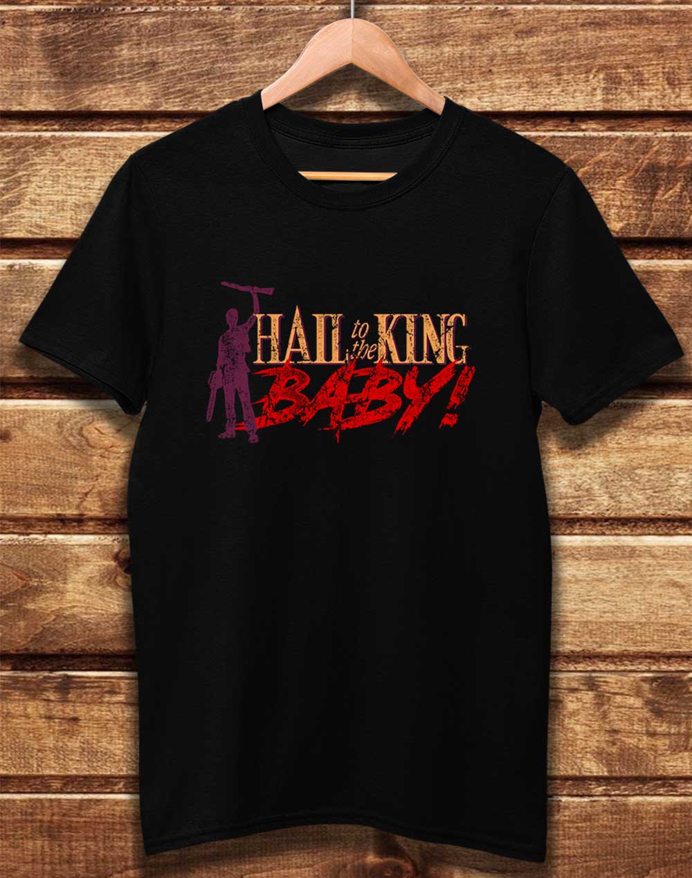 Black - DELUXE Hail to the King Baby Organic Cotton T-Shirt
