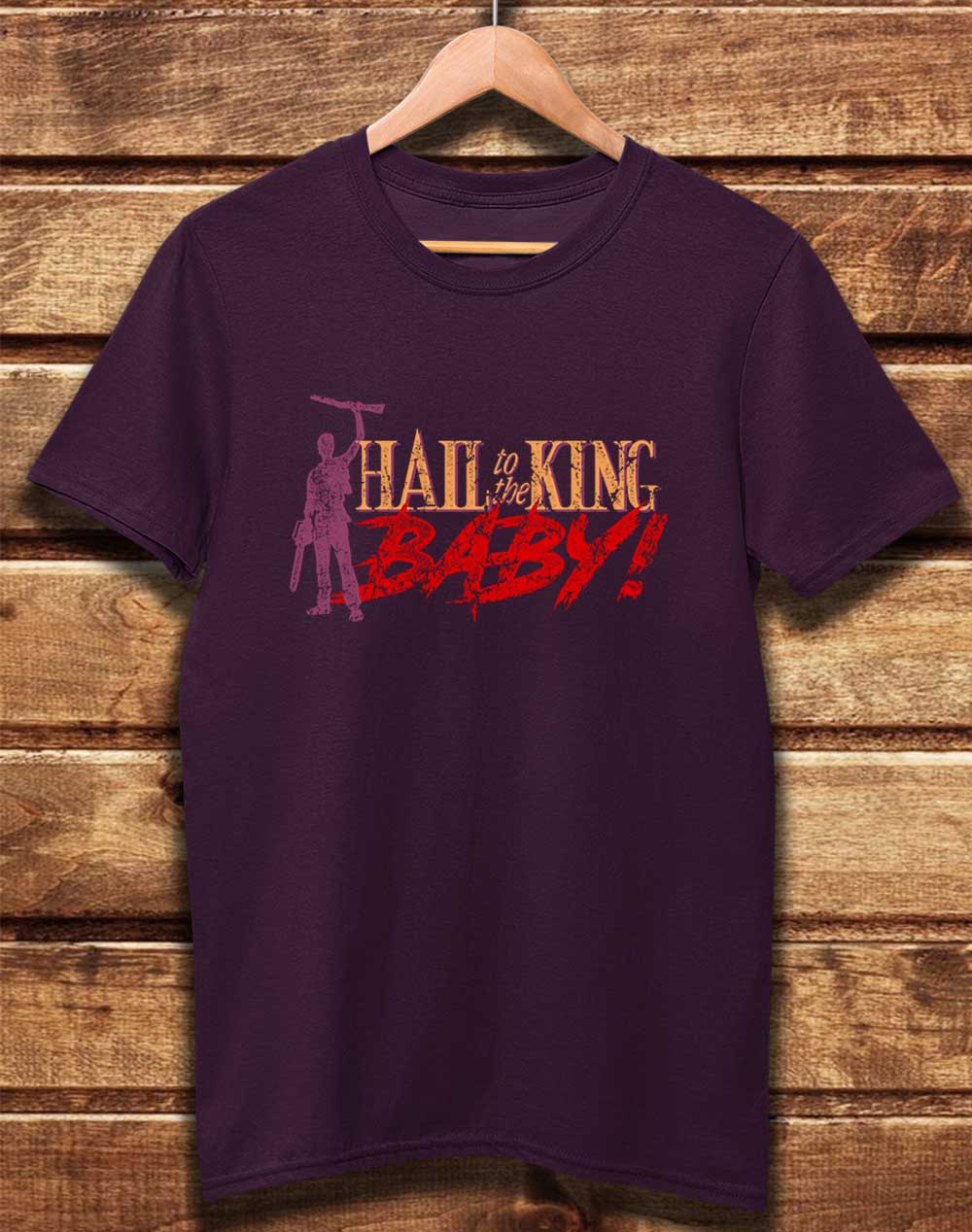 Eggplant - DELUXE Hail to the King Baby Organic Cotton T-Shirt