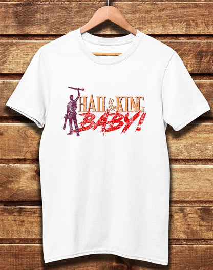 White - DELUXE Hail to the King Baby Organic Cotton T-Shirt