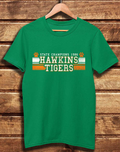 Kelly Green - DELUXE Hawkins Tigers State Champs 1986 Organic Cotton T-Shirt