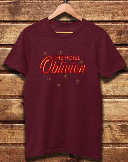 Burgundy - DELUXE Hotel Oblivion Organic Cotton T-Shirt
