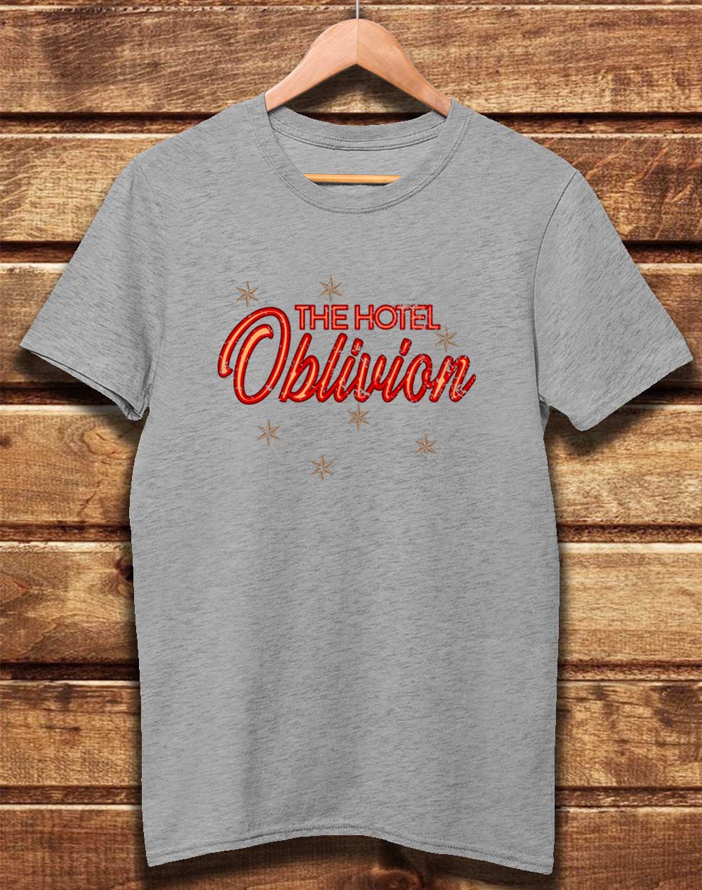 Melange Grey - DELUXE Hotel Oblivion Organic Cotton T-Shirt