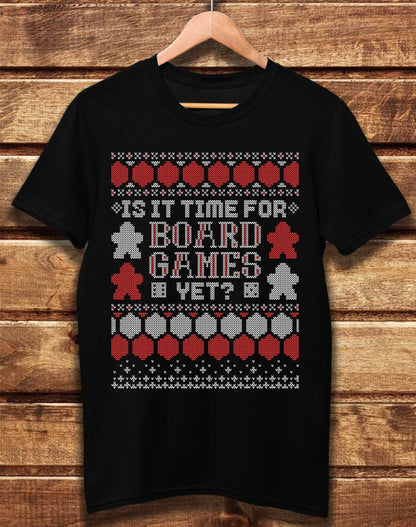 Black - DELUXE Is It Time For Board Games Organic Cotton T-Shirt