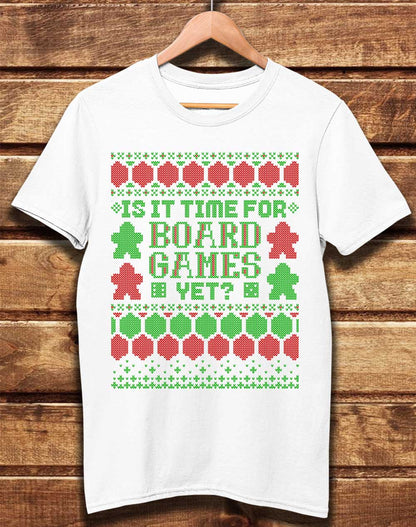 White - DELUXE Is It Time For Board Games Organic Cotton T-Shirt