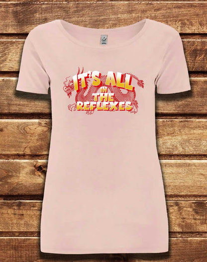 Light Pink - DELUXE It's All in the Reflexes Organic Scoop Neck T-Shirt