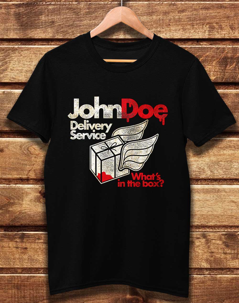 Black - DELUXE John Doe Delivery Service Organic Cotton T-Shirt