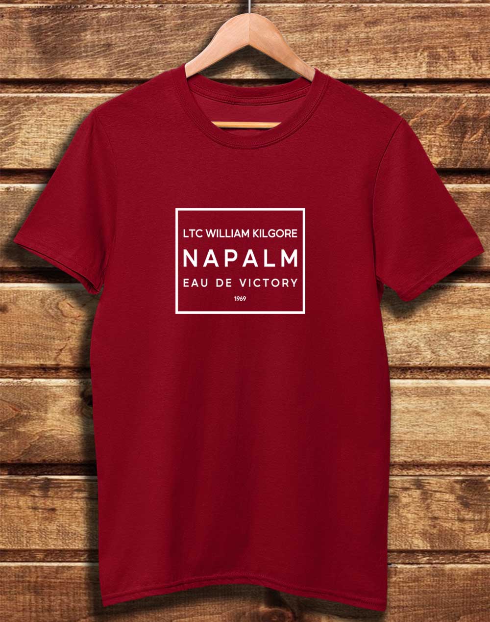Dark Red - DELUXE Kilgore's Napalm Eau De Victory 1969 Organic Cotton T-Shirt