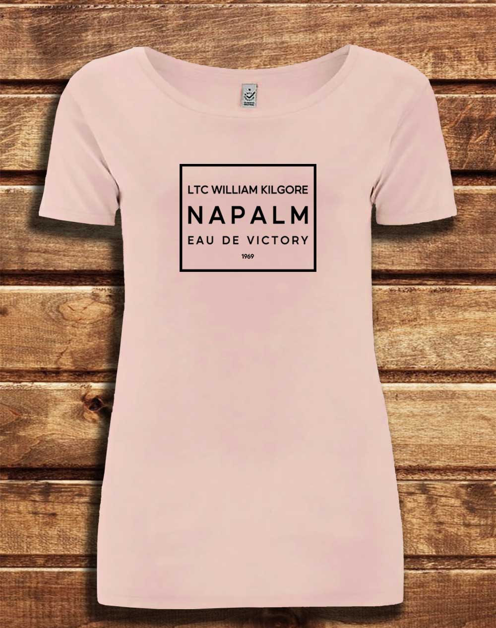 Light Pink - DELUXE Kilgore's Napalm Eau De Victory 1969 Organic Scoop Neck T-Shirt