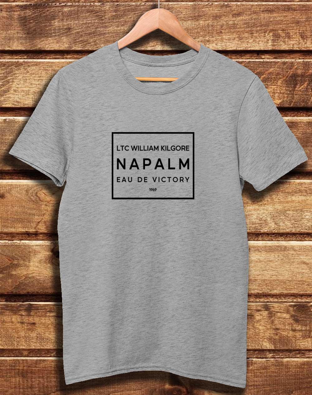 Melange Grey - DELUXE Kilgore's Napalm Eau De Victory 1969 Organic Cotton T-Shirt