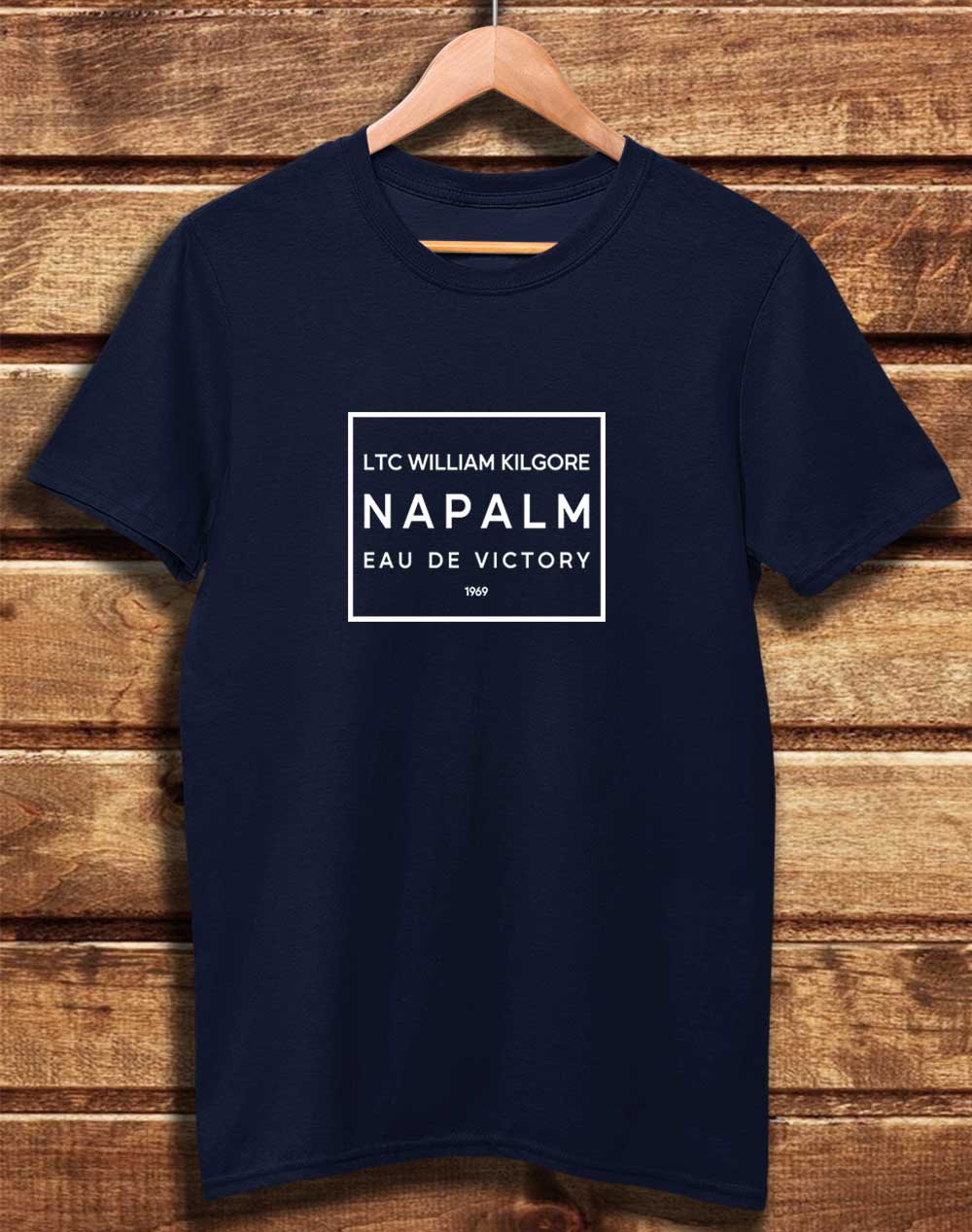 Navy - DELUXE Kilgore's Napalm Eau De Victory 1969 Organic Cotton T-Shirt
