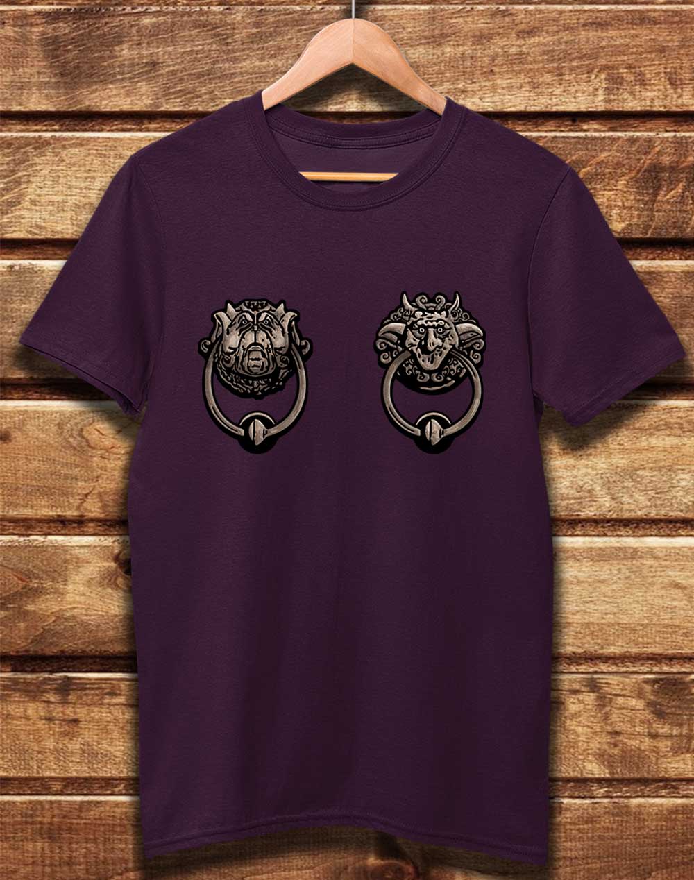 Eggplant - DELUXE Knockers Organic Cotton T-Shirt
