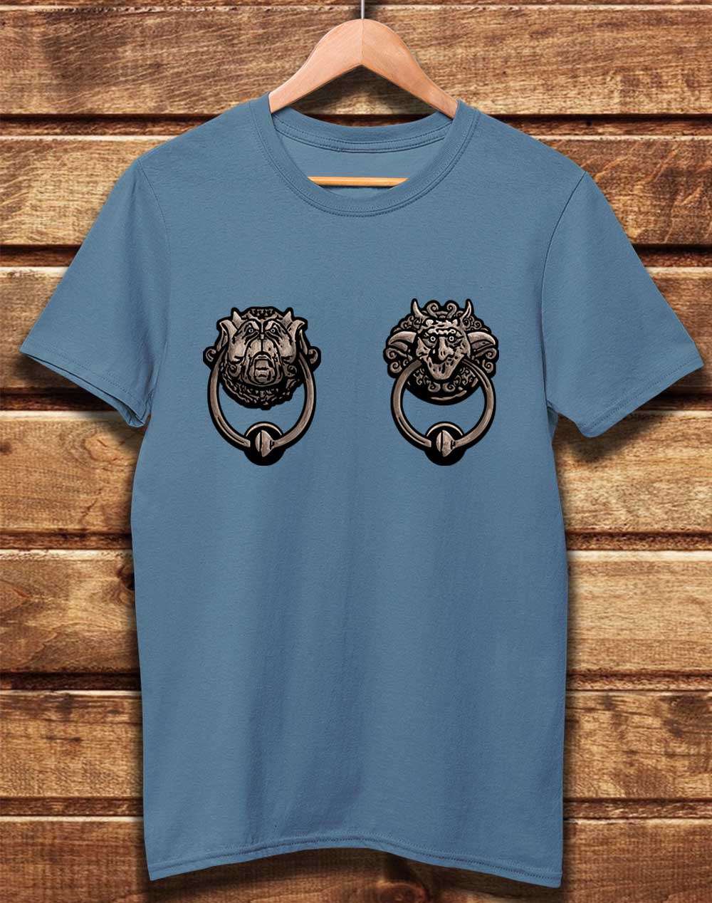 Faded Denim - DELUXE Knockers Organic Cotton T-Shirt