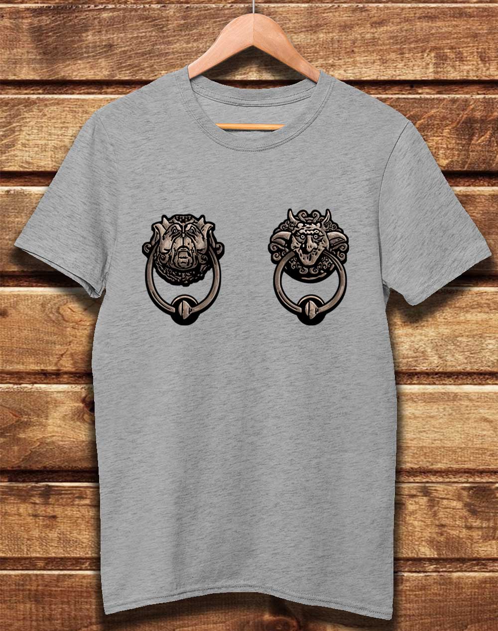 Melange Grey - DELUXE Knockers Organic Cotton T-Shirt