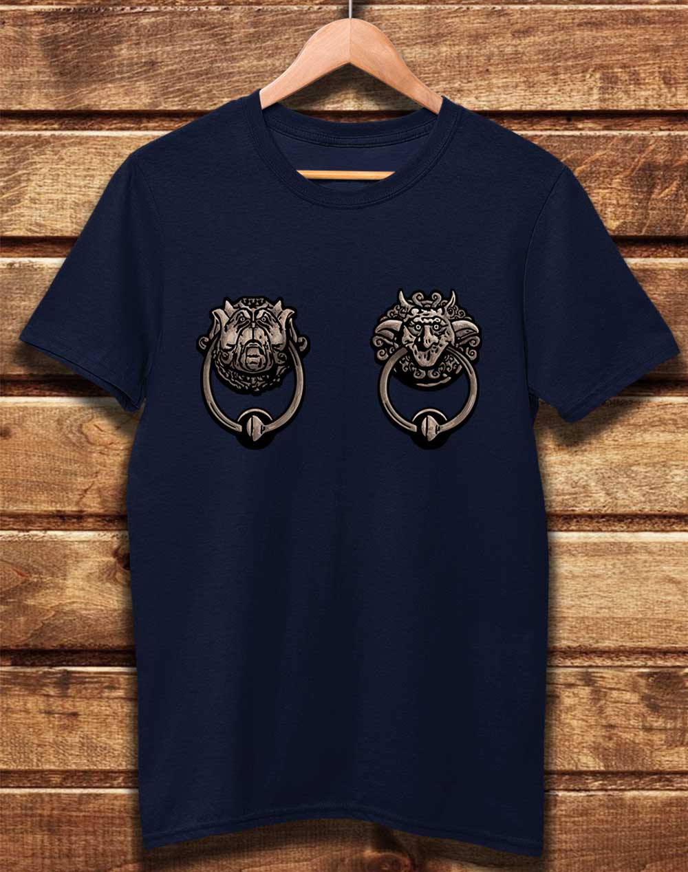 Navy - DELUXE Knockers Organic Cotton T-Shirt