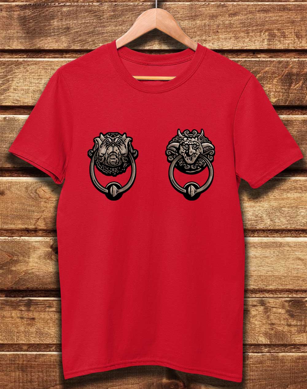 Red - DELUXE Knockers Organic Cotton T-Shirt