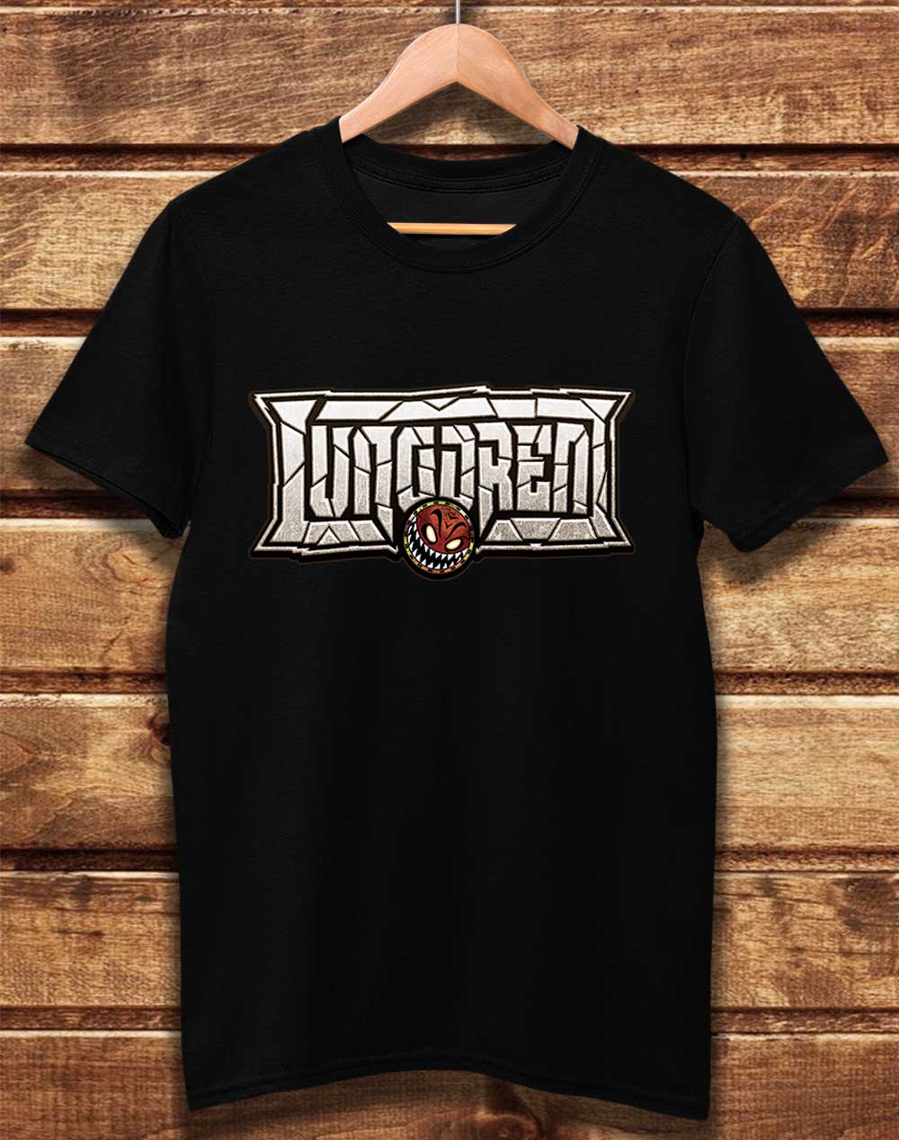 Black - DELUXE LUNGDREN Smashed Logo Organic Cotton T-Shirt