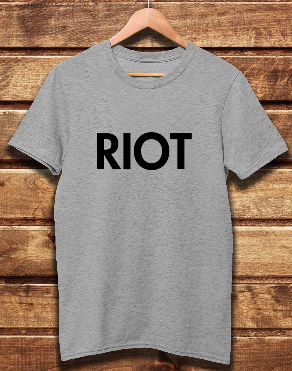 Melange Grey - DELUXE Mac's Riot Organic Cotton T-Shirt