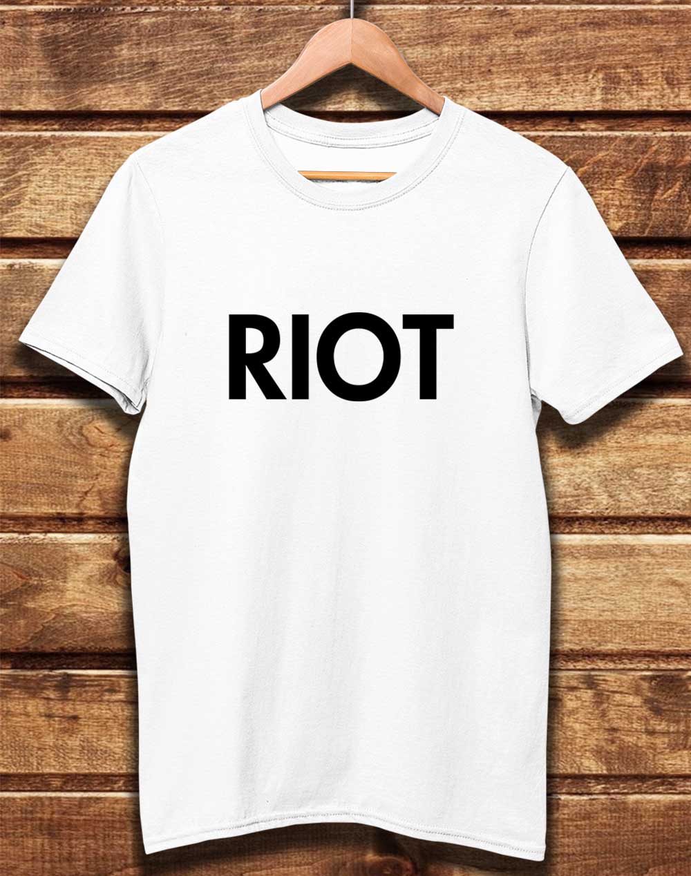 White - DELUXE Mac's Riot Organic Cotton T-Shirt