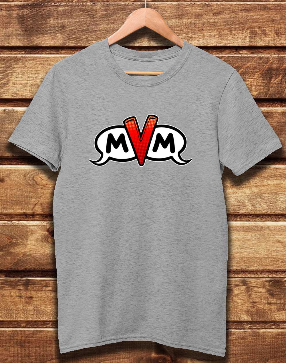 Melange Grey - DELUXE MvM Logo Organic Cotton T-Shirt