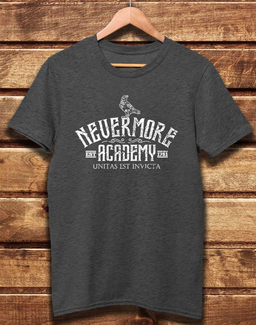 Dark Heather - DELUXE Nevermore Academy Organic Cotton T-Shirt