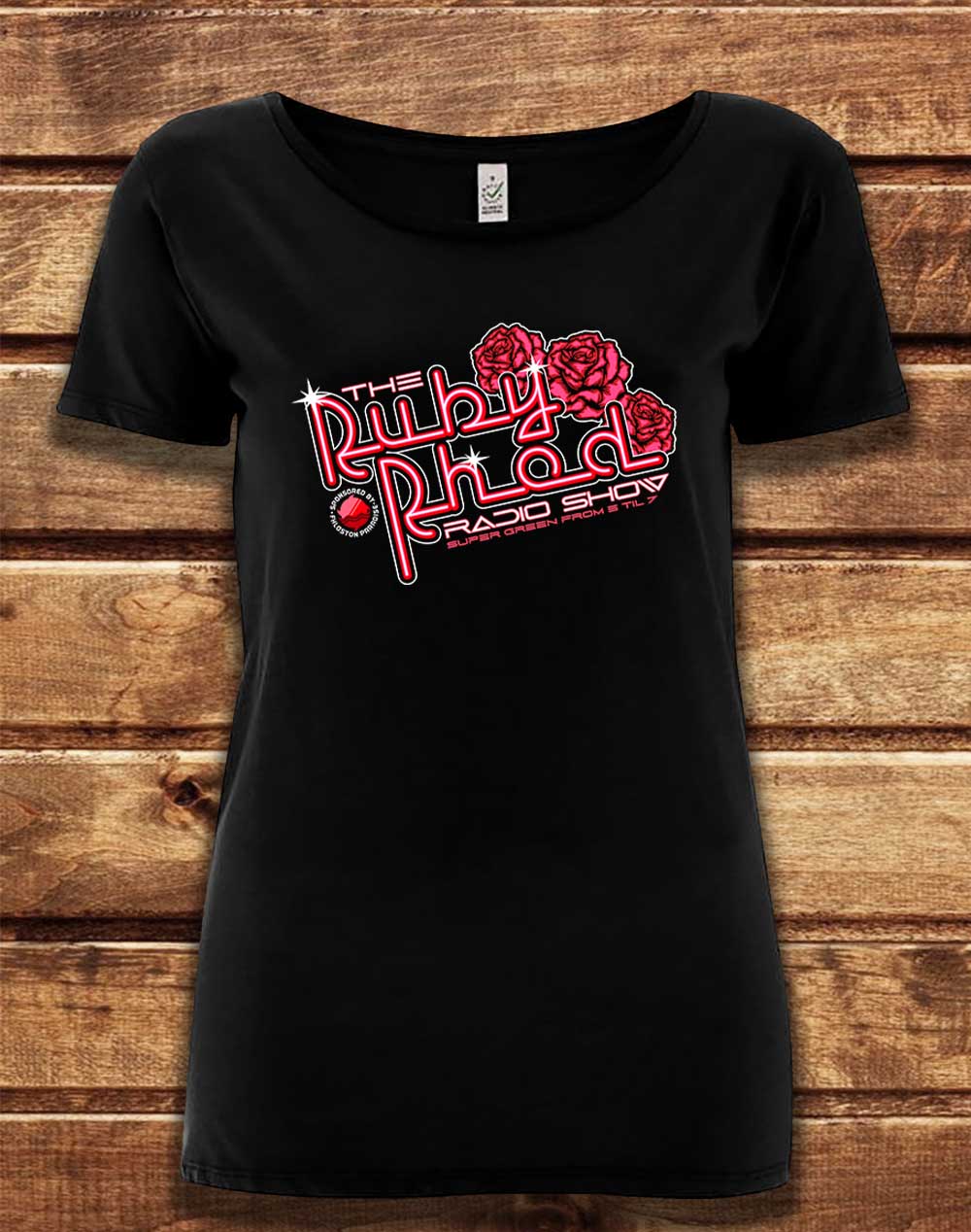 Black - DELUXE Ruby Rhod Radio Show Organic Scoop Neck T-Shirt