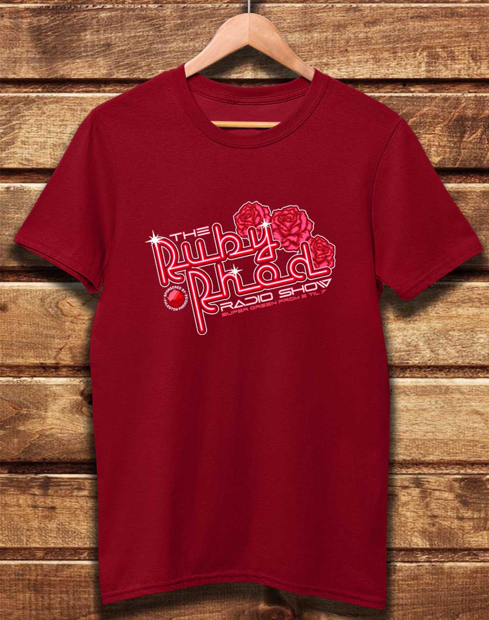Dark Red - DELUXE Ruby Rhod Radio Show Organic Cotton T-Shirt