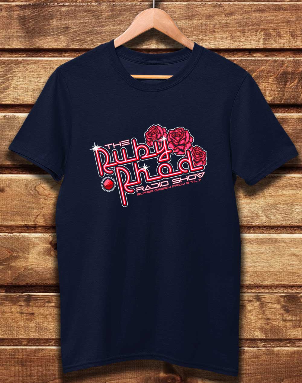 Navy - DELUXE Ruby Rhod Radio Show Organic Cotton T-Shirt