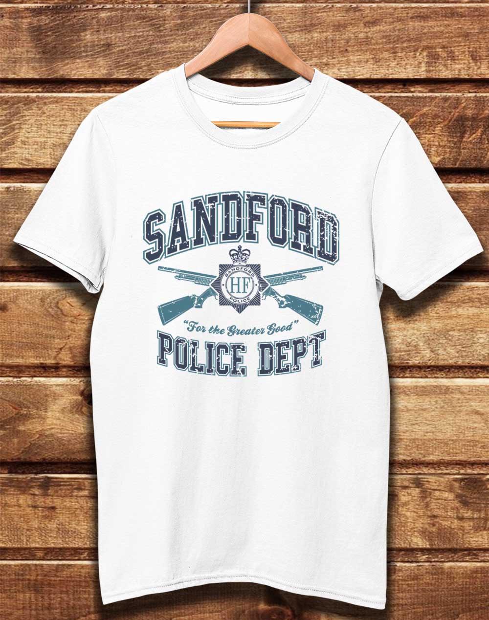 White - DELUXE Sandford Police Dept Organic Cotton T-Shirt