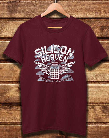 Burgundy - DELUXE Silicon Heaven Organic Cotton T-Shirt