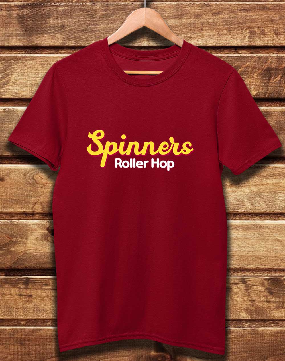 Dark Red - DELUXE Spinners Roller Hop Organic Cotton T-Shirt