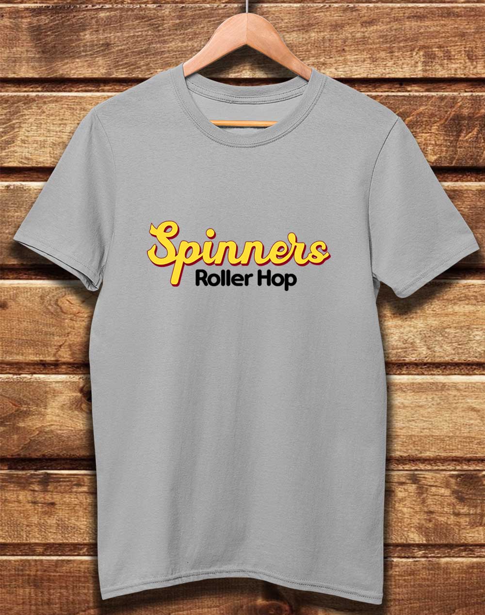 Light Grey - DELUXE Spinners Roller Hop Organic Cotton T-Shirt