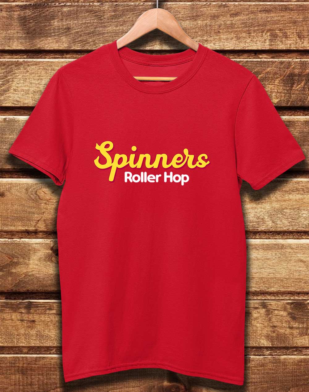 Red - DELUXE Spinners Roller Hop Organic Cotton T-Shirt