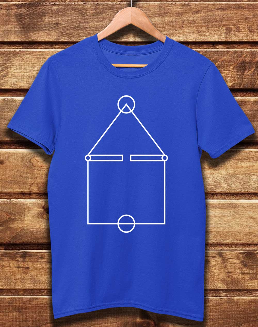Bright Blue - DELUXE Squid Court Lines Organic Cotton T-Shirt
