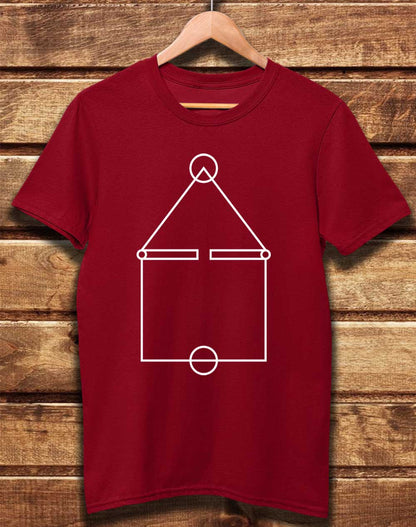 Dark Red - DELUXE Squid Court Lines Organic Cotton T-Shirt