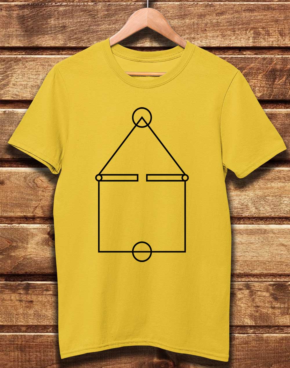 Yellow - DELUXE Squid Court Lines Organic Cotton T-Shirt