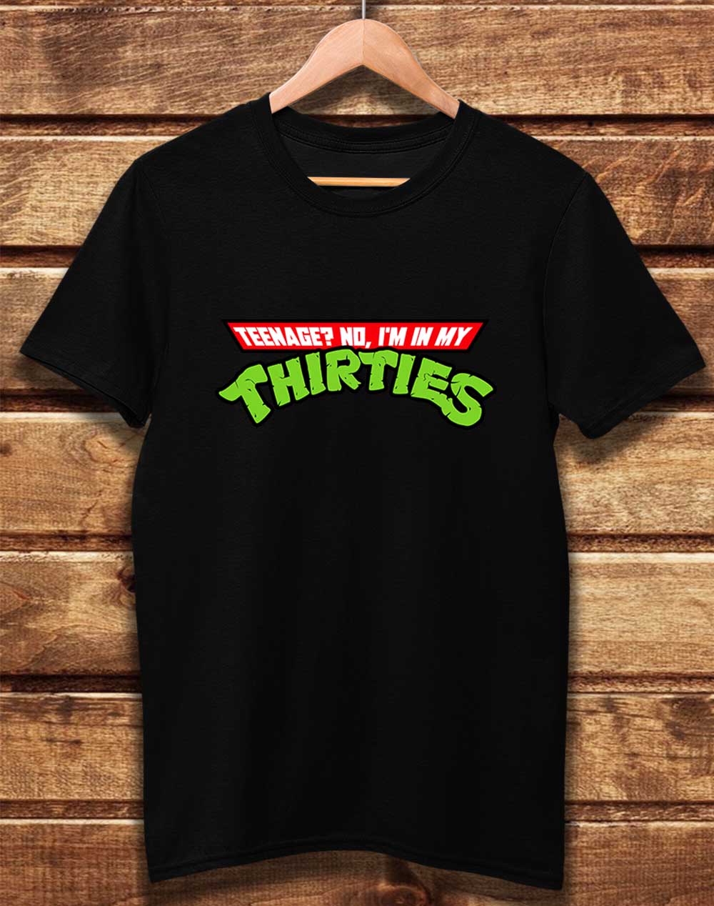 Black - DELUXE Teeneage no Thirties Organic Cotton T-Shirt