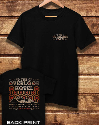 Black - DELUXE The Overlook Hotel with Back Print Organic Cotton T-Shirt