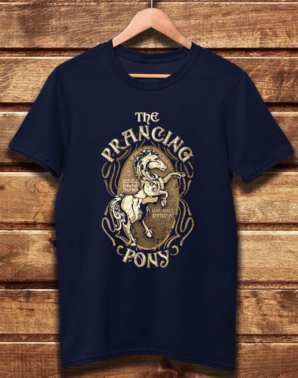 Navy - DELUXE The Prancing Pony Organic Cotton T-Shirt