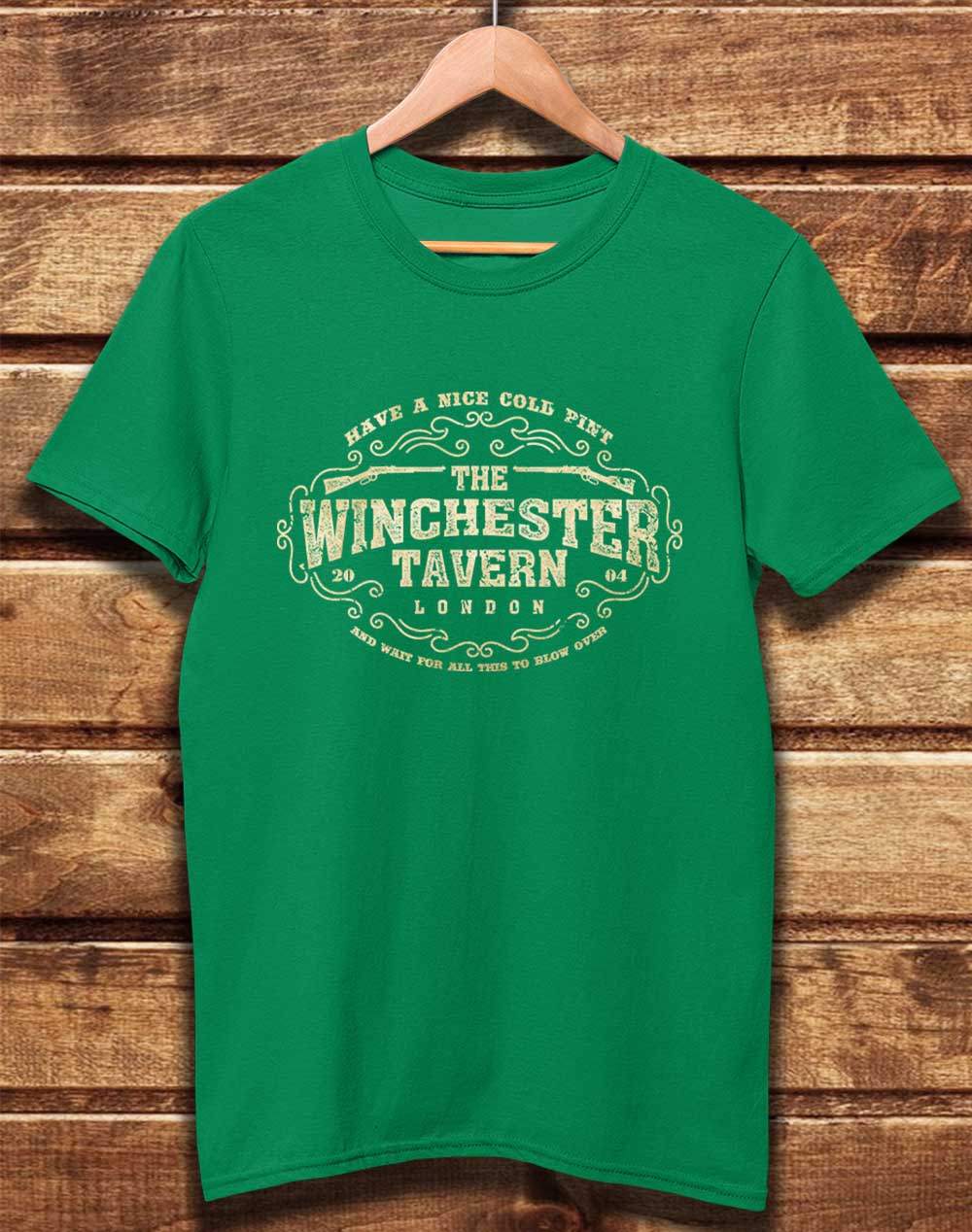 Kelly Green - DELUXE The Winchester Tavern Organic Cotton T-Shirt