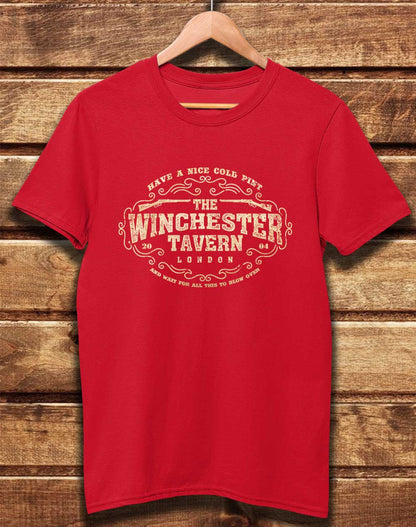 Red - DELUXE The Winchester Tavern Organic Cotton T-Shirt